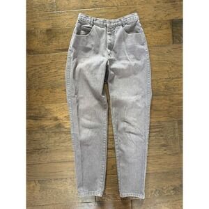 Vintage Calvin Klein High Waisted Mom Jeans Gray Made in USA Cotton Womens 12